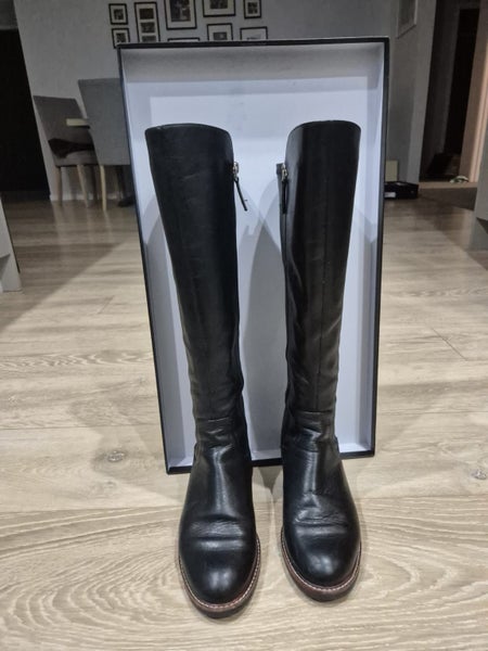 Mi Piaci black Leather boots Carousel 2
