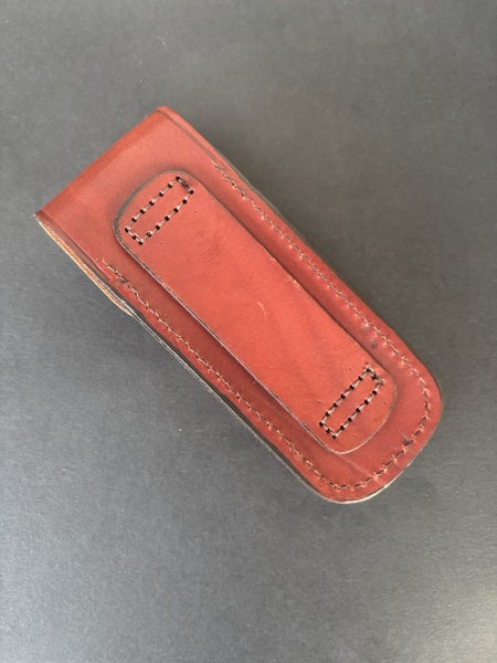 GENUINE LEATHER VINTAGE U.S.A NEW OLD STOCK CAMILLUS & SCHRADE BELT SHEATHS. Carousel 5