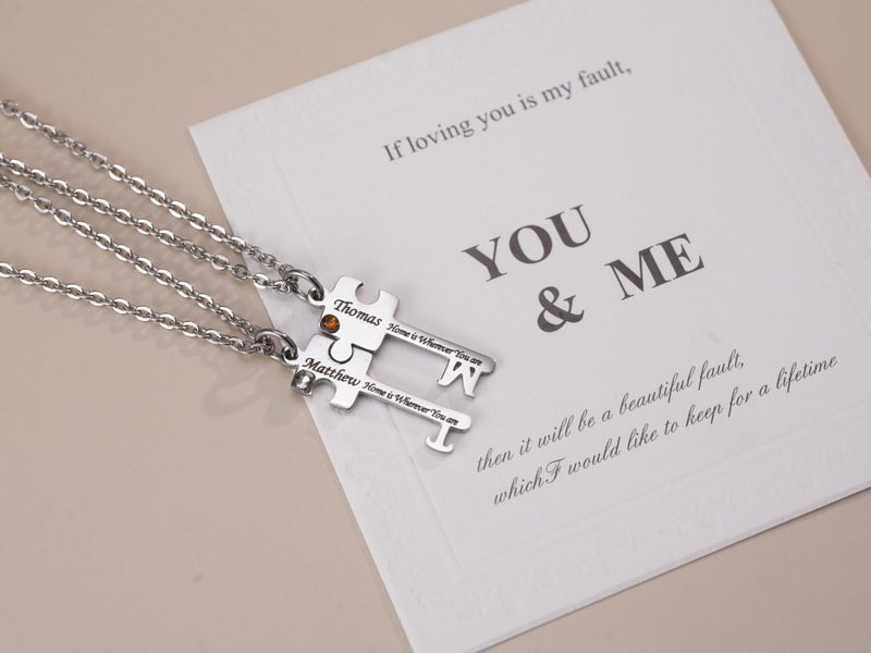 Matching couples Key Necklaces for Boyfriend & Girlfriend. Carousel 1