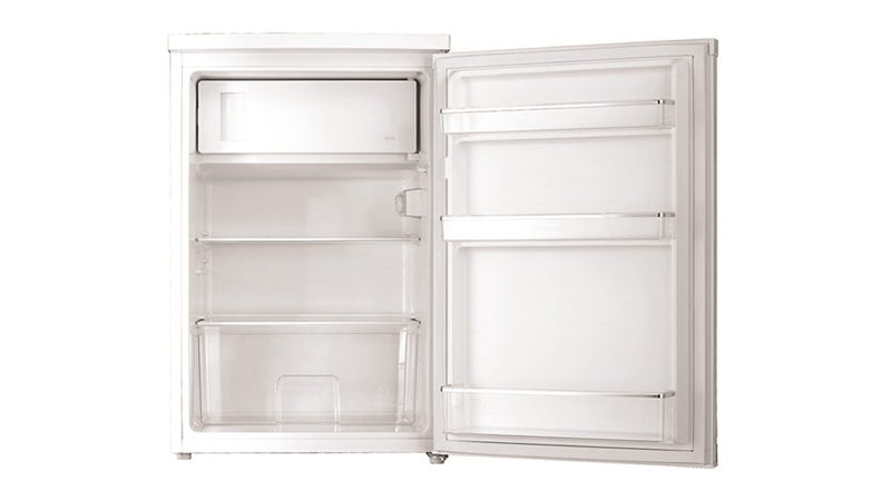 Westinghouse 120L bar fridge, white with reversible door, full width ice box & 2 Carousel 2