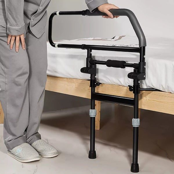 Bed Rail For Elderly Safety Bed Assist Grab Bar Handle Adjustable Foldable New Carousel 1