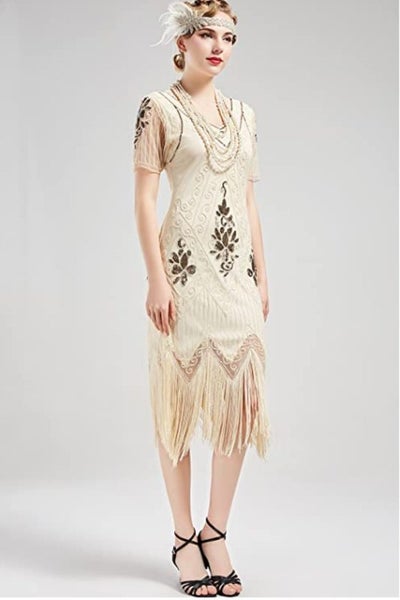 Flapper Dress Gatsby Ball Evening Dress Womens Clothing Size 22 Carousel 1