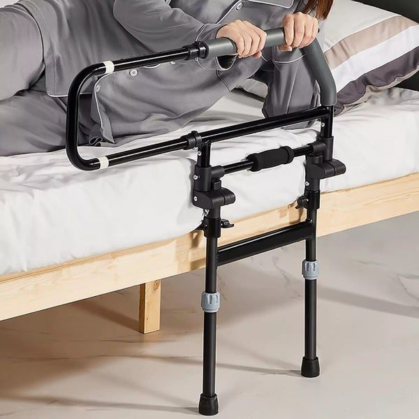 Safety Bed Rail For Elderly Adults Folding Bed Assist Rail with Handle Ajustable Carousel 2