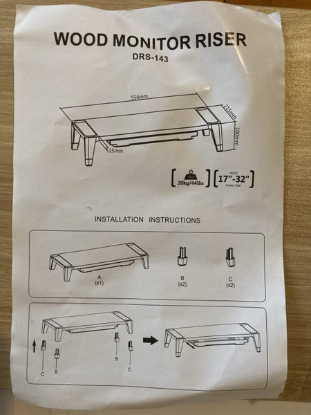 Wood Monitor Riser Carousel 5