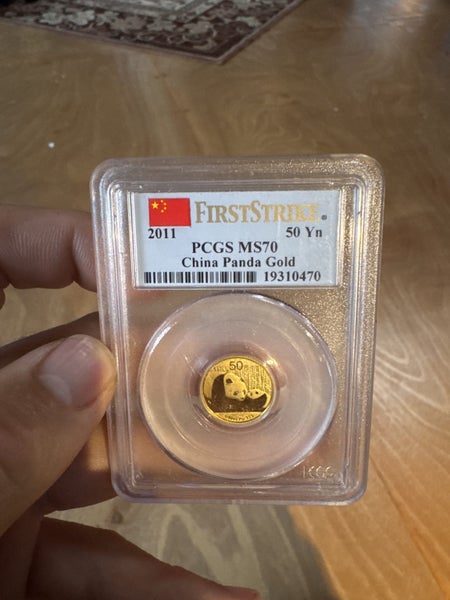 FirstStrike 2011 50Yn MS70 China Panda Gold Coin Carousel 1