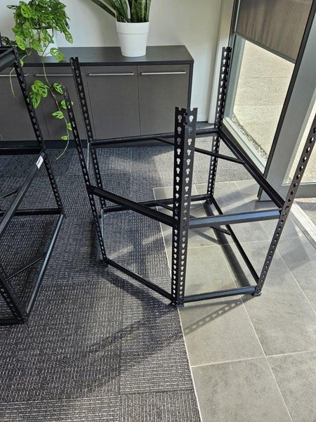 Corner Shelving Unit – Steel Frame, 5 Tiers, Adjustable Carousel 2