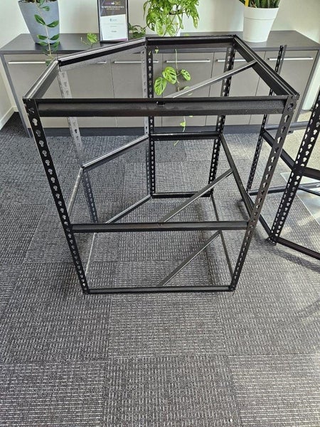 Corner Shelving Unit – Steel Frame, 5 Tiers, Adjustable Carousel 3
