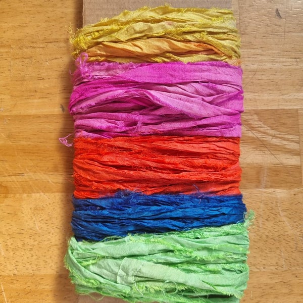 Sari Silk Ribbon. 5 x 5 metres Carousel 1