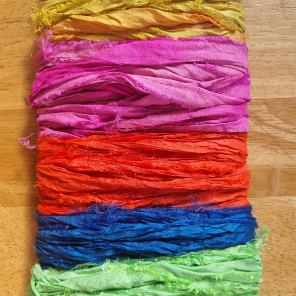 Sari Silk Ribbon. 5 x 5 metres Carousel 2