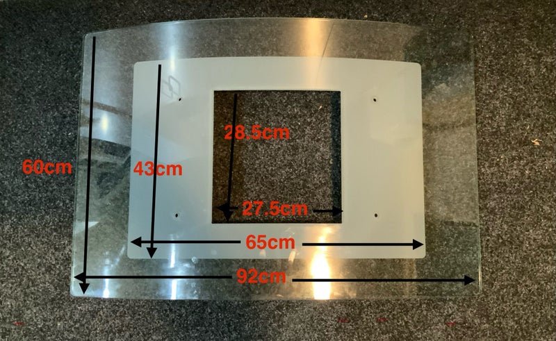 Island Rangehood - Replacement Glass Canopy Carousel 4