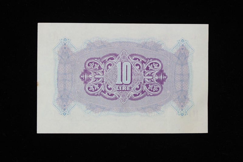 LIBYA - Military Authority 10 Lire Bank Note WW2 - aUNC Carousel 2