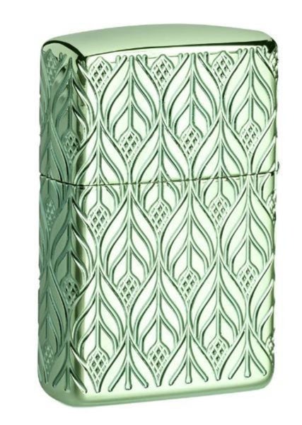 Zippo Armor High Polish Green Elegant Dragon Lighter - 49054 Carousel 2
