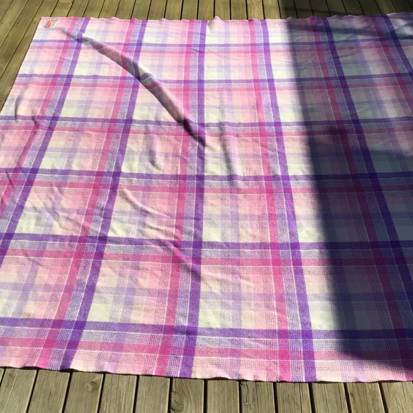 Vintage Double Wool Blanket (Farmers) Carousel 1