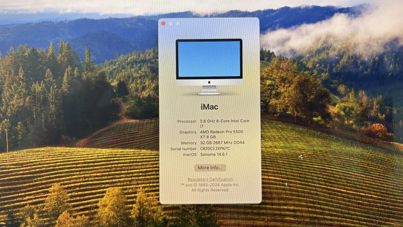 2020 iMac 27” 5K Display 32 GB RAM 1TB SSD Storage Carousel 7