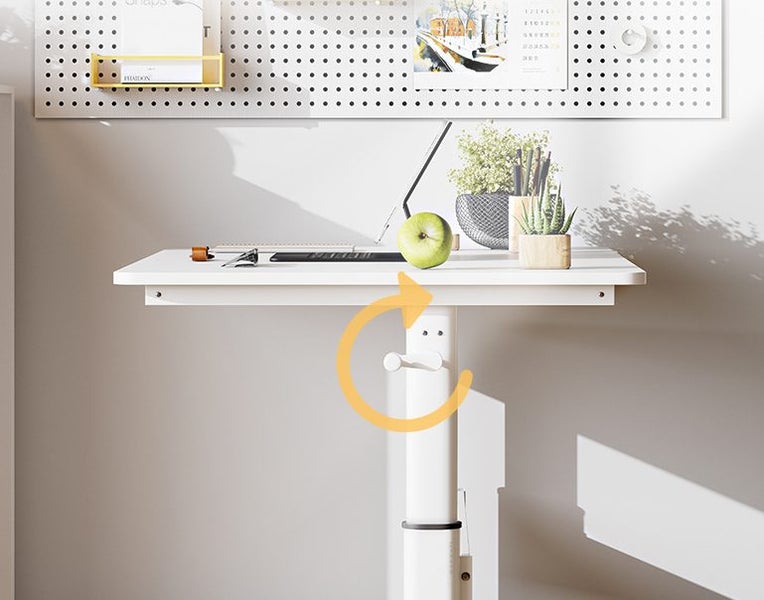 Study Desk Hand Crank Desk Adjustable Height Carousel 6