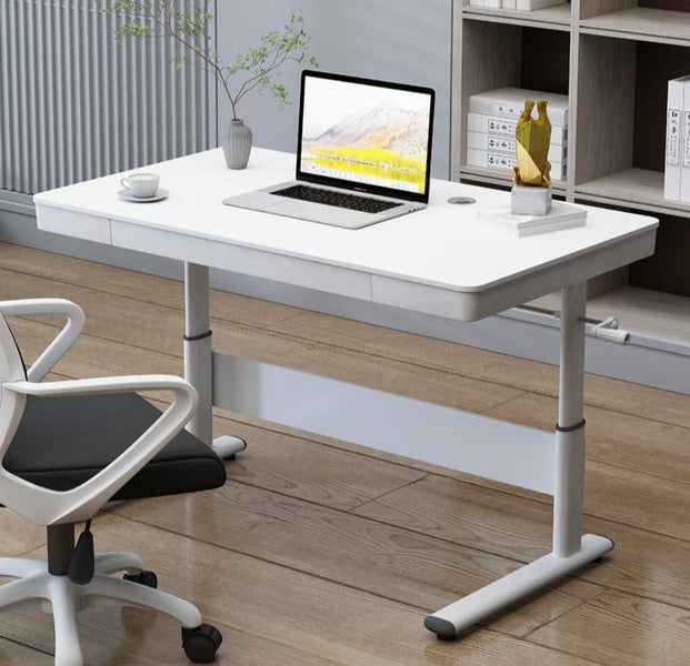 Table Workstation Laptop Study Table Adjustable Height Carousel 1