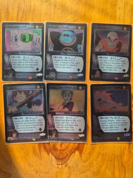 Six 5 star holo foil rares (saiyan saga limited) Carousel 1