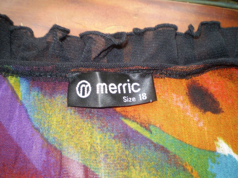 NZ DESIGNER COLOURFUL ABSTRACT PRINT TUNIC /OVERDRESS 18 Carousel 5