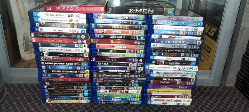 67 x 3D Bluray films Carousel 1