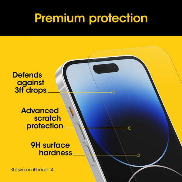 OtterBox Screen Protector Premium Glass for Apple iPhone 15 Pro - Clear Carousel 4