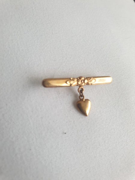 Stunning rolled gold pin brooch Germany Carousel 1