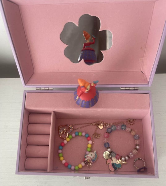 Djeco Jewellery Music Box Ballerina PLUS jewellery 3 bracelets 1 necklace 1 ring Carousel 2
