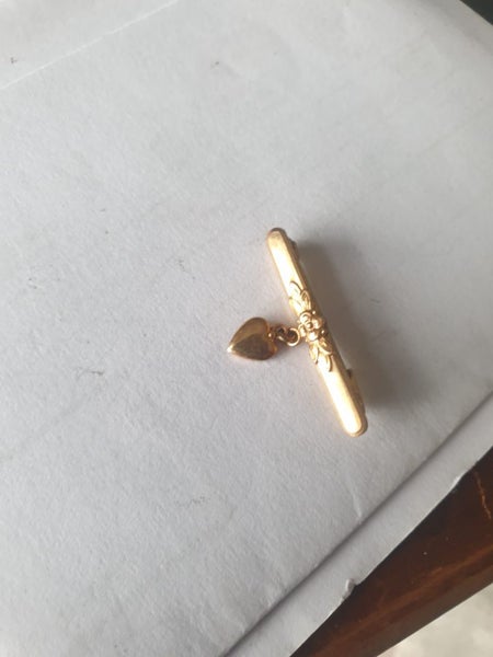 Stunning rolled gold pin brooch Germany Carousel 3