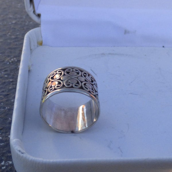 beautiful sterling silver decorative cigar band Carousel 3