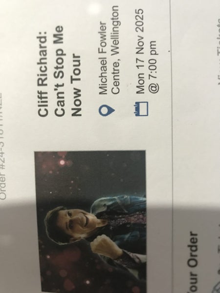 Cliff Richard tickets Carousel 1