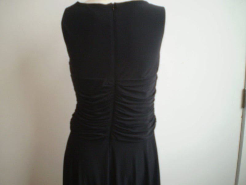 GRACE HILL NZ DESIGNER GLAM VINTAGE STYLE BLACK BEADED EVENING/PARTY DRESS 10 Carousel 4