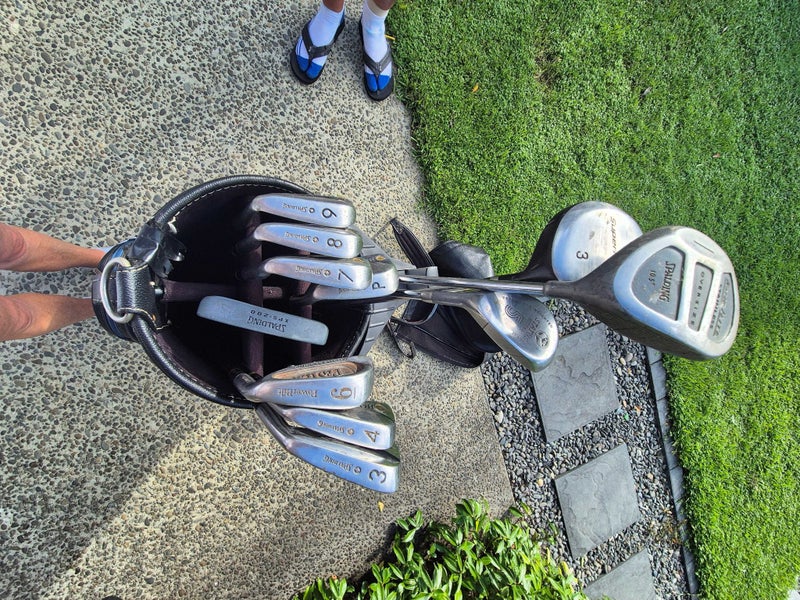 Regular mens golf clubs with bag and trundler Carousel 2