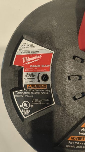 Milwaukee M12 bandsaw 2429-20 Carousel 4