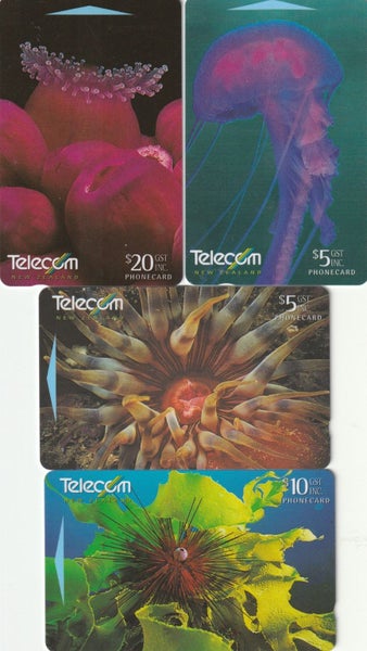 New Zealand Telecom Used Phone Card Set Carousel 1