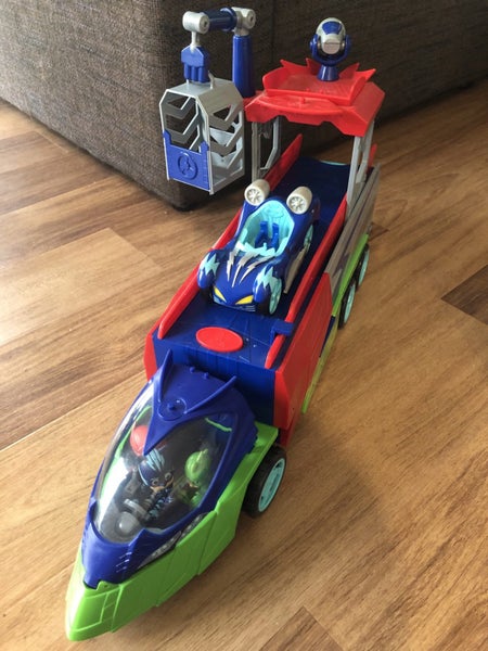 PJ mask truck with cat boy, owlette, gecko figurines + car Carousel 1