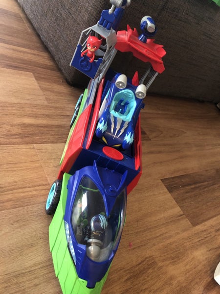 PJ mask truck with cat boy, owlette, gecko figurines + car Carousel 6