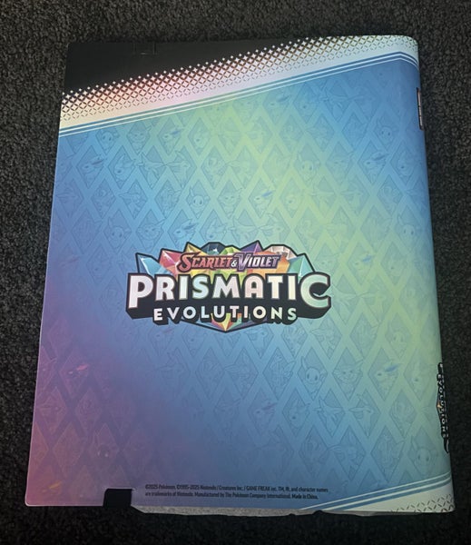 Prismatic evolution Pokemon card binder. NEW CONDITION Carousel 2