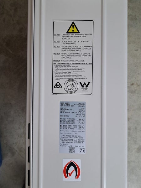 Rheem27 Instant Water heater - Continuous Hot water Carousel 2