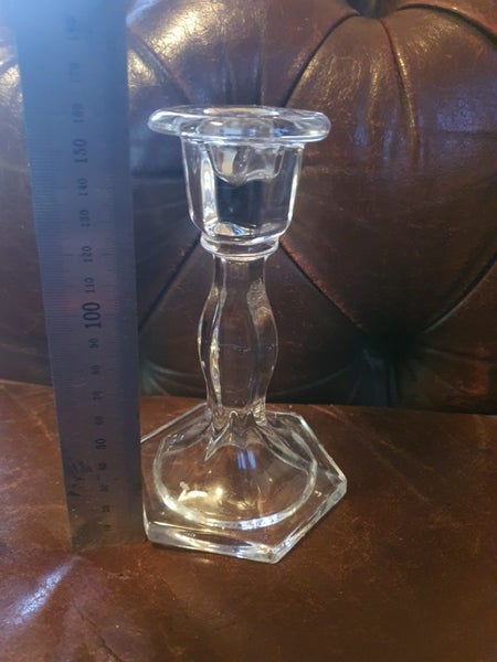 Vintage Glass? Crystal Candlestick Holder Carousel 4