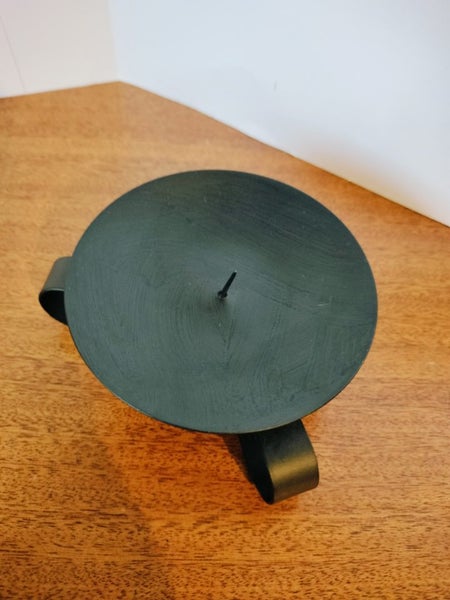 Black metal candle holder Carousel 2