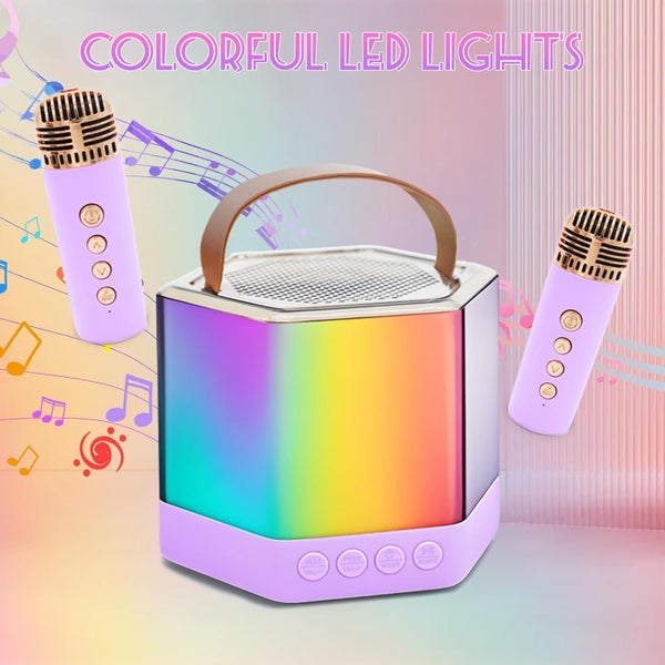 Mini Karaoke Machine for Kids Portable Bluetooth Karaoke Speaker Carousel 1