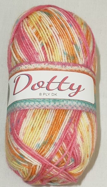 Countrywide Yarns Dotty 8ply x2 Balls ***$1 Reserve!!**SALE** Carousel 1