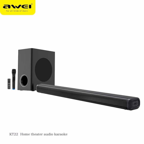 Sound Bar + Subwoofer 160W - Family Entertainment Centre - Wireless Microphone Carousel 1