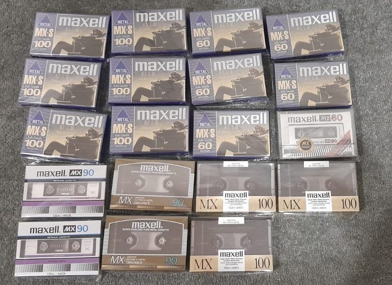 Top! Maxell MX-90 Metal (Type IV) Blank Audio Cassette Tape (Japan new/sealed) Carousel 5