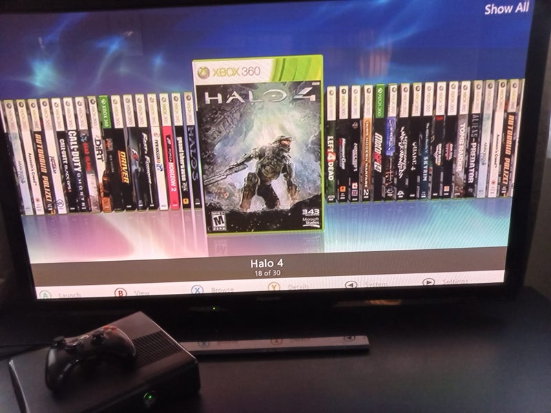 RGH3 xbox 360 slim+Controller and power lead Carousel 4