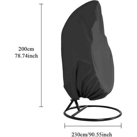 Patio Hanging Chair Cover Egg Swing Chair Cover Waterproof Outdoor Furniture Carousel 2