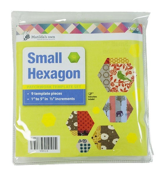 Small Hexagon Set - 1" to 5" Acrylic Templates Carousel 1