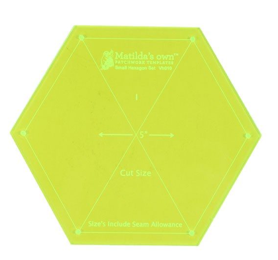 Small Hexagon Set - 1" to 5" Acrylic Templates Carousel 2