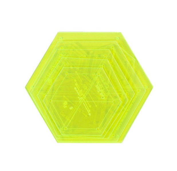 Small Hexagon Set - 1" to 5" Acrylic Templates Carousel 4