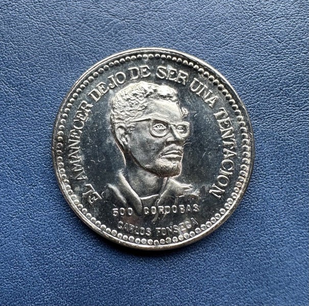 ***Rare Nicaragua silver 500 cordobas lot #45*** Carousel 1