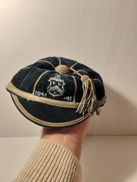Antique 1940s Rugby Cap Hallenstein Bros - Nelson College ? - $1 Reserved Carousel 1